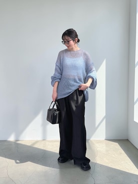 「un/neu（アンノイ）のアイテム」を使った、MISATO さん（レディース・161cm）の春コーディネート