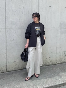 「select MOCA（セレクトモカ）のアイテム（トップス）」を使った、MISATO さん（レディース・161cm）の春コーディネート