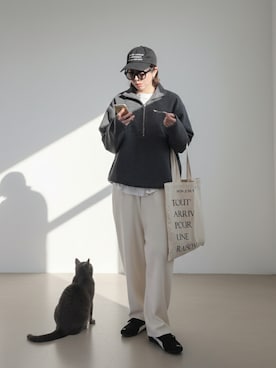 「feepur（フェピュール）のアイテム」を使った、MISATO さん（レディース・161cm）の冬コーディネート