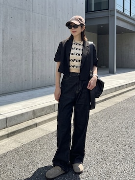 「CENE（セネ）のアイテム（アクセサリー）」を使った、MISATO さん（レディース・161cm）の夏コーディネート