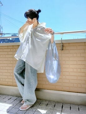 「アイテム（リング）」を使った、k(ani)さん（レディース・161cm）の夏コーディネート