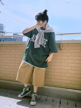 「CPCM（シーピーシーエム）のアイテム（アクセサリー）」を使った、k(ani)さん（レディース・161cm）の夏コーディネート