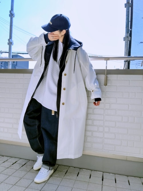 CAHLUMN/カウラム Boat Neck Horizontal Stripe french terry Long
