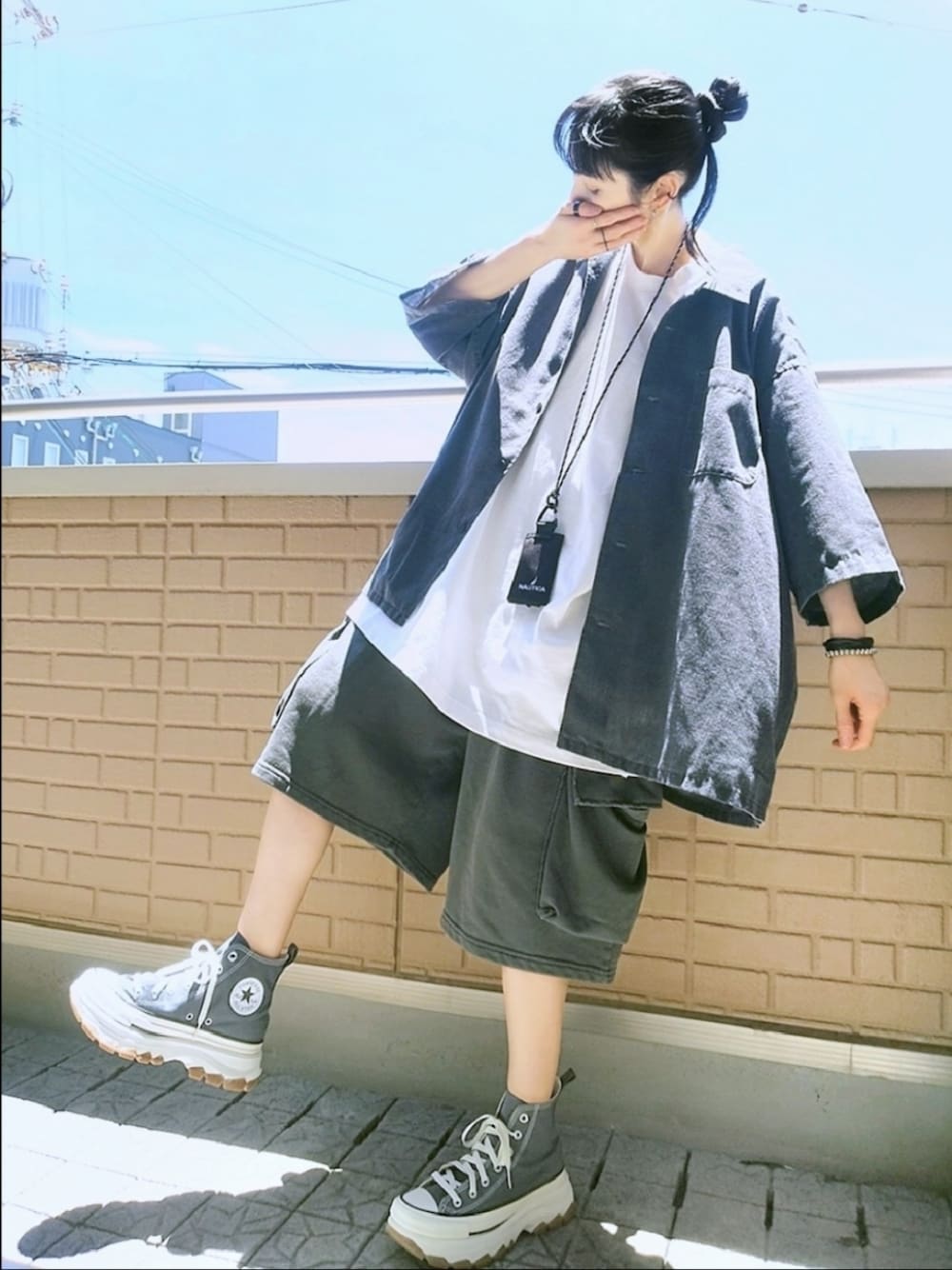 k(ani)｜CONVERSE ALL STARのスニーカーを使った夏コーディネート - WEAR