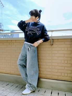 「アイテム（リング）」を使った、k(ani)さん（レディース・161cm）の秋コーディネート