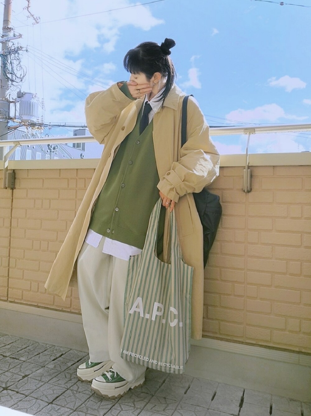 CAHLUMN/カウラム　マガジンポケット オックスフォード ボタンダウンシャツ CAHLUMN/カウラム Magazine Pocket Oxford B.D Shirt/マガジン