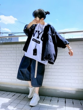 「SOREL（ソレル）のアイテム」を使った、k(ani)さん（レディース・161cm）の夏コーディネート
