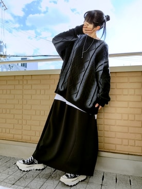 「アイテム（ラッピングキット）」を使った、k(ani)さん（レディース・161cm）の秋コーディネート