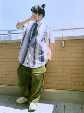 「glamb（グラム）のアイテム（その他）」を使った、k(ani)さん（レディース・161cm）の夏コーディネート