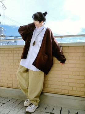 「アイテム（財布/小物）」を使った、k(ani)さん（レディース・161cm）の秋コーディネート