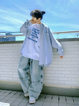 「淡色コーデ」｜k(ani)さん（レディース・161cm）の秋コーディネート