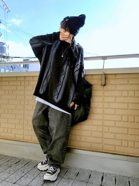 「アイテム（その他）」を使った、k(ani)さん（レディース・161cm）の冬コーディネート