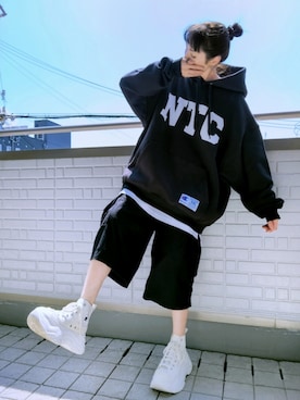 「アイテム（アクセサリー）」を使った、k(ani)さん（レディース・161cm）の秋コーディネート