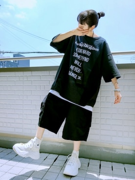 「アイテム（その他）」を使った、k(ani)さん（レディース・161cm）の夏コーディネート