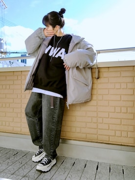 k(ani)さん（レディース・161cm）の冬コーディネート