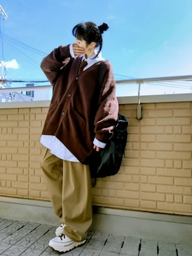 「アイテム（フォーマルスーツ/小物）」を使った、k(ani)さん（レディース・161cm）の冬コーディネート