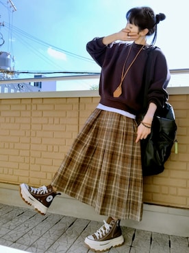 「アイテム（その他）」を使った、k(ani)さん（レディース・161cm）の冬コーディネート