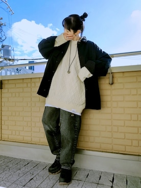 k(ani)さん（レディース・161cm）の冬コーディネート