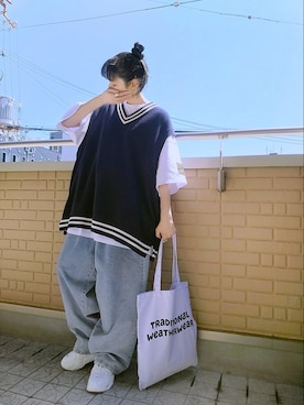 「アイテム（リング）」を使った、k(ani)さん（レディース・161cm）の夏コーディネート