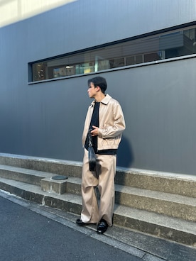 「Lui's（ルイス）のアイテム（ブルゾン）」を使った、さくらいさん（メンズ・177cm）の冬コーディネート