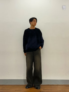 「Lui's（ルイス）のアイテム（その他シューズ）」を使った、さくらいさん（メンズ・177cm）の冬コーディネート