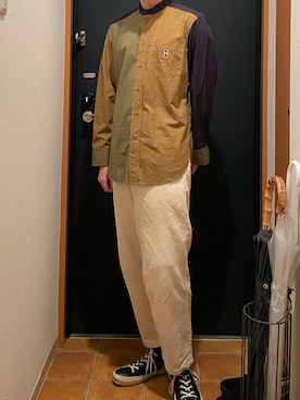 「COWDEN（カウデン）のアイテム」を使った、shunさん（メンズ・170cm）の秋コーディネート