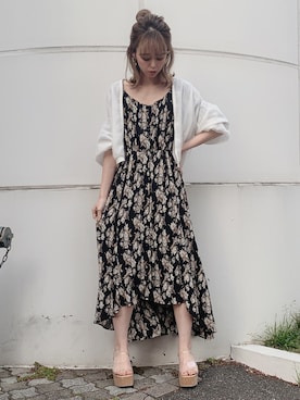 「ダズリン」｜「アイテム（ブルゾン）」を使った、kayo yoshizawaさん（レディース・148cm）の夏コーディネート