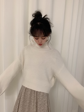「消えそうな色コーデ」｜「アイテム（ワンピース/ドレス）」を使った、kayo yoshizawaさん（レディース・148cm）の冬コーディネート