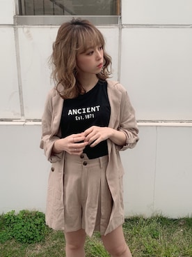 kayo yoshizawaさん（レディース・148cm）の春コーディネート