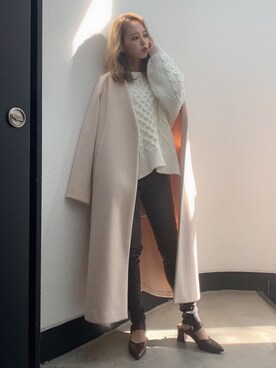 「ダズリン」｜「アイテム（その他アウター）」を使った、kayo yoshizawaさん（レディース・148cm）の秋コーディネート