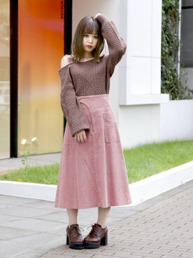 kayo yoshizawaさん(レディース・148cm)の冬コーディネート