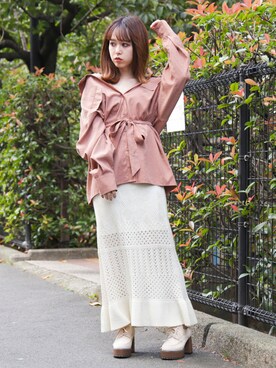 kayo yoshizawaさん（レディース・148cm）の冬コーディネート