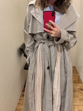 「ダズリン」｜「アイテム（その他アウター）」を使った、kayo yoshizawaさん（レディース・148cm）の冬コーディネート