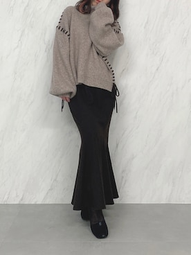 kayo yoshizawaさん（レディース・148cm）の冬コーディネート