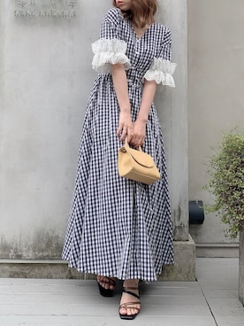 「アイテム（ワンピース、その他）」を使った、kayo yoshizawaさん（レディース・148cm）の春コーディネート