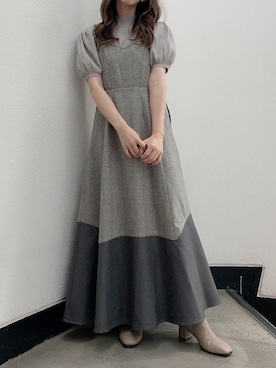 「レザーワンピース」｜「アイテム（ブーツ）」を使った、kayo yoshizawaさん（レディース・148cm）の夏コーディネート