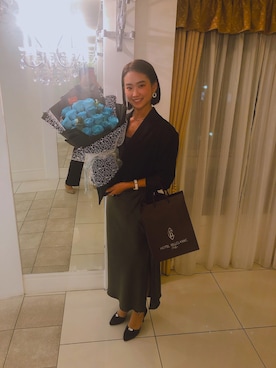 「AULI（アウリィ）のアイテム」を使った、りおさん（レディース・160cm）の秋コーディネート