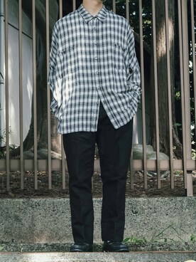 「ESSAY（エッセイ）のアイテム（トップス）」を使った、hiroさん（メンズ・166cm）の春コーディネート