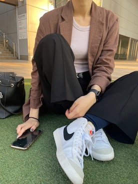 「blazer」｜りさん（レディース・162cm）の春コーディネート