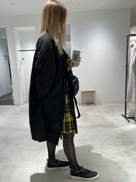 「COMOLI（コモリ）のアイテム（その他アウター）」を使った、iek さん（レディース・170cm）の冬コーディネート