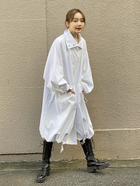 「Kastane（カスタネ）のアイテム（モッズコート）」を使った、sophieさん（レディース・157cm）の秋コーディネート