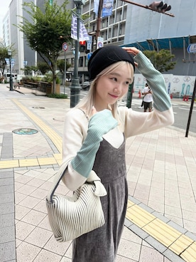 「Kastane」｜「アイテム（ニットキャップ/ビーニー）」を使った、sophieさん（レディース・157cm）の秋コーディネート