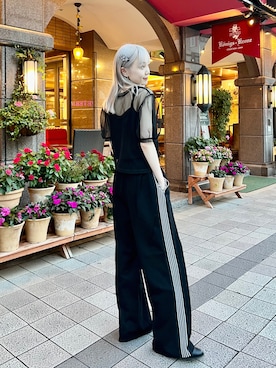 「Kastane（カスタネ）のアイテム（その他パンツ）」を使った、sophieさん（レディース・157cm）の夏コーディネート