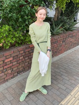 「GHOSPELL（ゴスペル）のアイテム（ワンピース/ドレス）」を使った、sophieさん（レディース・157cm）の夏コーディネート