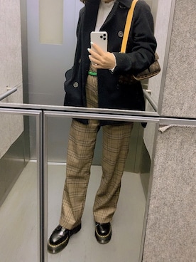 「To b. by agnes b.（トゥービーバイアニエスベー）のアイテム」を使った、まゆちゃんさん（レディース・162cm）の冬コーディネート