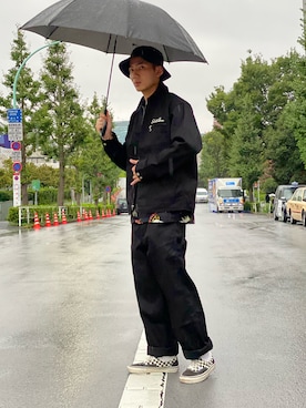 「schott（ショット）のSchott/ショット/TC PAINTER PANTS/ペインターパンツ（その他パンツ）」を使った、chin shi iさん（メンズ・176cm）の夏コーディネート