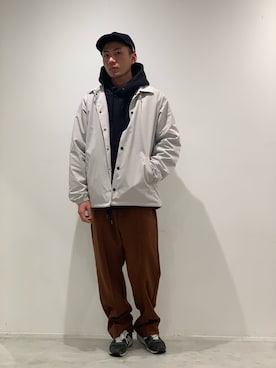 「schott（ショット）の【直営限定】Schott/ショット/MILITARY SLACKS/ミリタリースラックス（その他パンツ）」を使った、chin shi iさん（メンズ・176cm）の冬コーディネート