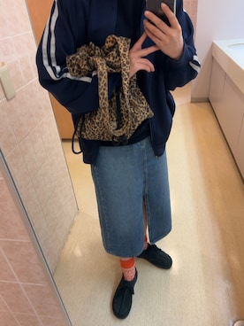 「BROKEN BASE（ブロークンベース）のアイテム（ブルゾン）」を使った、うかさん（レディース・160cm）の冬コーディネート
