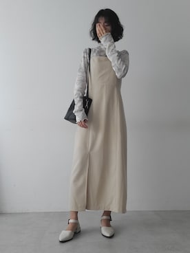 「タートルネック」｜「アイテム（シューズ）」を使った、rh+さん（レディース・162cm）の夏コーディネート