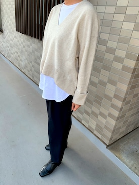 「MACPHEE（マカフィー）のアイテム」を使った、akkoさん（レディース・155cm）の冬コーディネート